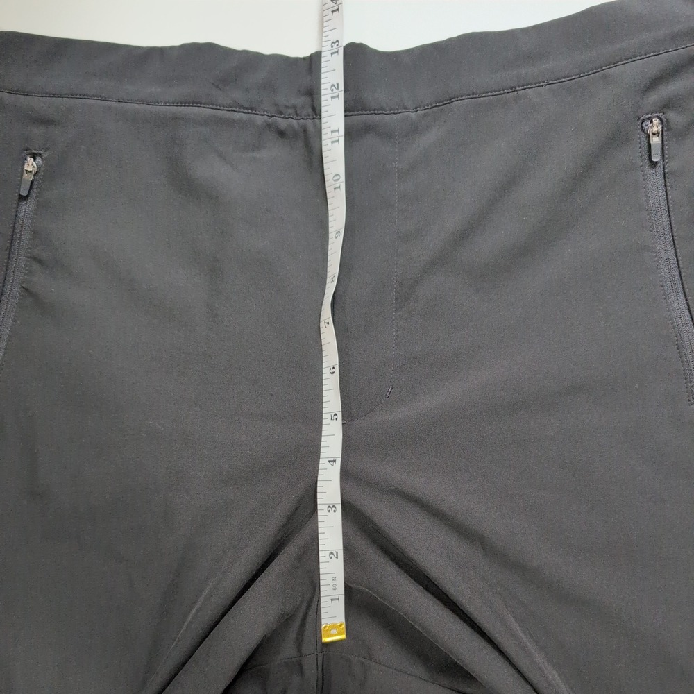 Garnet Hill Tapered Pull On Pants Black Recycled Stretch Ankle Pants XL - Picture 10 of 11